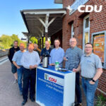 Otterndorfer Stadtverband der CDU mit unserem Landtagsabgeordneten Thiemo Röhler am Bahnhof
